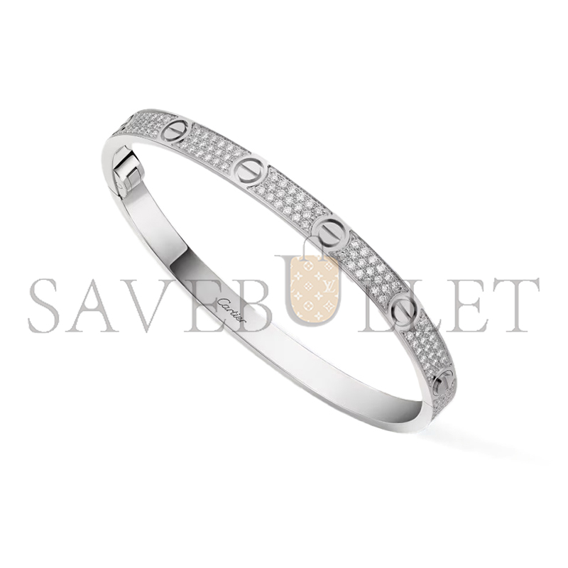 Ca*t1er love bracelet, medium model, paved n6737617